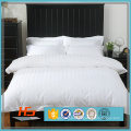 White Stripe Percale Cotton King Size Luxury Cotton Bedding Set